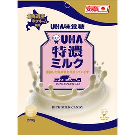 +東瀛go+ UHA 味覺糖 特濃 8.2 牛奶糖 大袋 220g 日本進口 ◎熱賣款◎ 婚禮糖果 喜糖 拜拜.零食