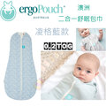 ergoCocoon 二合一舒眠包巾 0.2TOG-凌格藍款