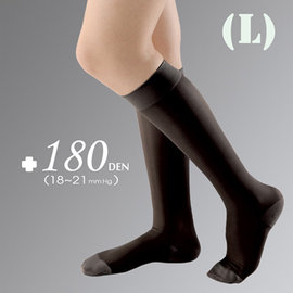 YASCO昭惠醫療漸進式彈性襪1雙-小腿襪-黑色(L)