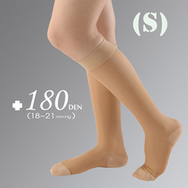 YASCO昭惠醫療漸進式彈性襪1雙-小腿襪-膚色(S)