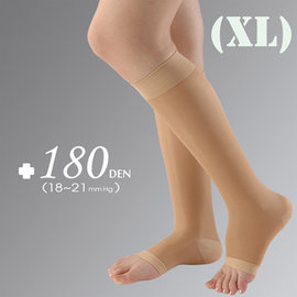 YASCO昭惠醫療漸進式彈性襪1雙-小腿襪-膚色(XL)