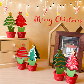 【Q禮品】A3400木質聖誕樹名片夾/聖誕襪老人/麋鹿/拐杖糖/薑餅人/聖誕樹節裝飾/照片小木夾/辦公室文具相片夾/留言memo夾