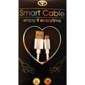 Smart Cable雙向正反插充電傳輸線 (銀河白.安卓Micro USB)快充