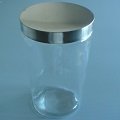 不銹鋼銀蓋儲物罐l(圓柱型-2000ml)/密封罐/玻璃瓶/收納罐/糖果罐/保鮮罐/器皿