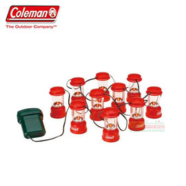 【黎陽戶外用品】美國 Coleman LED串燈 紅 2段式亮度調整/營燈/帳篷串燈/露營 80CM9359JM000