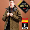 【西班牙-戶外趣】歐洲極地禦寒原裝男GORETEX二合一 兩件式內刷毛高防水防風外套(男GTX-001M04褐綠)