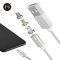 □Moizen㊣ 貼心設計!! 三合一 Apple &amp; Micro &amp; Type C USB 接頭 手機 磁吸充電線 傳輸線□ HTC One M9 M8 E9 Plus X9 EYE 826 磁力線