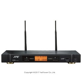 US-E6 JTS UHF雙頻道無線麥克風/固定頻率/無4G干擾/自動選訊/附麥克風收納盒/台灣製造