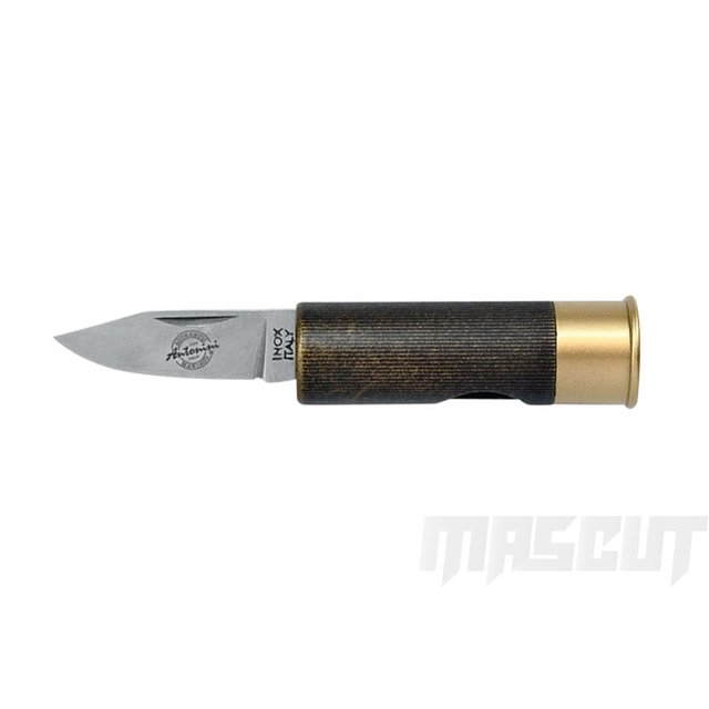 宏均-Old Bear 1301/BA 原創 散彈槍子彈型口袋折刀 (青銅色)-折刀 / AJ-3200 AE1301C BA