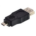 【民權橋電子】USB母 轉 microUSB公 轉接頭 轉換頭 USB母-microUSB公
