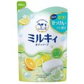 日本牛乳石鹼-牛乳精華沐浴乳補充包(柚子果香型)400ml