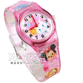 Disney 迪士尼 TsumTsum 瑪麗貓 維尼熊 疊疊樂 卡通手錶 兒童手錶 防水手錶 DT瑪麗貓粉小