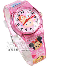 Disney 迪士尼 TsumTsum 艾紗公主 安娜 雪寶 冰雪奇緣 疊疊樂 卡通手錶 兒童手錶 防水手錶 DT冰雪粉小