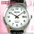 CASIO手錶專賣店 SEIKO精工 SXDG91P1 不鏽鋼錶殼/皮革錶帶 石英女錶 日期 防水