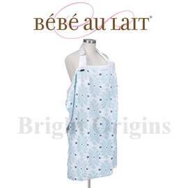 美國 Bebe Au Lait 哺乳巾 (Premium Muslin系列) Avila 手繪鏡花藍款