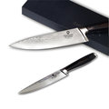 【瑞士MONCROSS】大馬士革鋼刀組-8吋廚師刀+5吋多功能刀