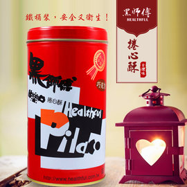 金德恩 台灣製造【黑師傅】黑糖/咖啡 捲心酥 二入組 (400G/罐)