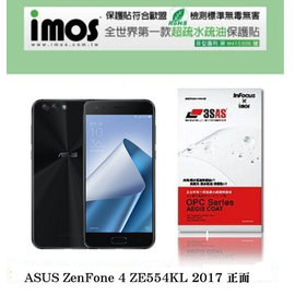 【愛瘋潮】ASUS ZenFone 4 ZE554KL 2017版 5.5吋 正面 iMOS 3SAS 防潑水 保護貼
