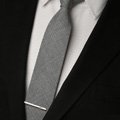 拉福，領帶夾窄版領帶夾窄領夾刀疤(3.5cm)