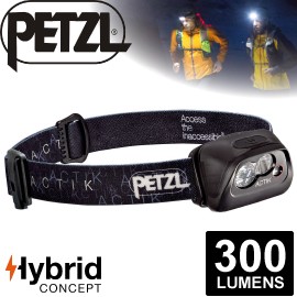 【Petzl 法國 ACTIK頭燈《300流明/黑》】頭燈/防潑水/緊急照明燈/登山露營/救難/手電筒/E99AAA