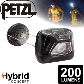 【Petzl 法國 ZIPKA BLACK 頭燈《200流明/黑》】頭燈/防潑水/緊急照明燈/登山露營/救難/手電筒/E93ABA