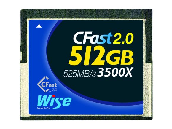 Wise CFast 2.0 512GB 3500X(525MB／s)記憶卡 CFA-5120