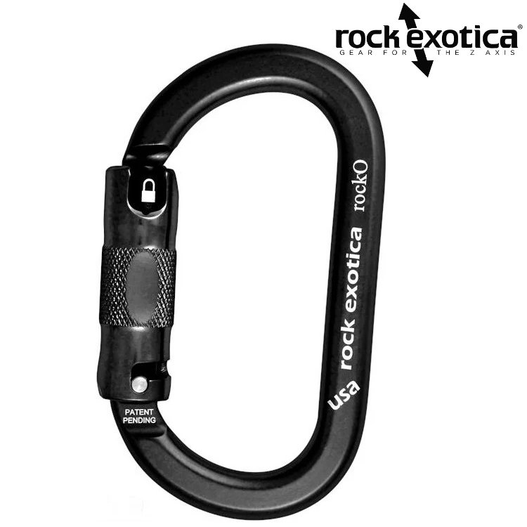 Rock Exotica rockO Autolock Black O型鉤環/自動鎖O型環/勾環/登山扣環 C3 A-B 全黑版