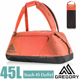 【美國 GREGORY】變型蟲 Stash Duffel 45L 超輕三用式旅行裝備袋背包(可揹可提/收納超小/可上飛機)耐磨布料/適旅行.露營/65899 秋日紅