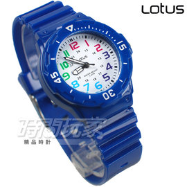 Lotus 時尚錶 日本機蕊 簡單數字活力潮流腕錶 數字錶 女錶/學生錶/兒童手錶/都適合 TP2108L-03深藍