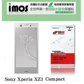 【愛瘋潮】Sony Xperia XZ1 Compact iMOS 3SAS 防潑水 防指紋 疏油疏水 螢幕保護貼