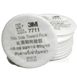 【米勒線上購物】濾棉 3M 原廠濾棉 7711 適用於 3200 面具 專用 3301K-100 有機瀘毒罐上