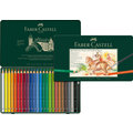 德國Faber-Castell Magnus藝術家級24色水性色鉛筆(粗芯5.3mm)，贈送輝柏珍藏明信片乙組(5張)