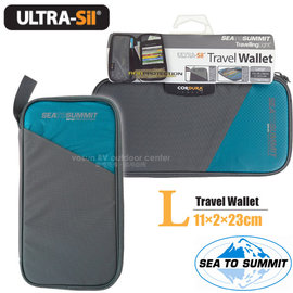 【澳洲 Sea To Summit】Ultra-Sil Travel Wallet 輕量旅行用安全錢包(L).RFID防盜皮包.貼身防盜側背包.防搶錢包_STSATLTWRFID 藍
