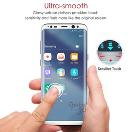 三星 Galaxy S8 S8+ 曲面 全螢幕 滿版 9H玻璃貼 透明 鋼化玻璃貼 全螢幕 全屏 高品質 好滑
