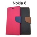 【My Style】撞色皮套 Nokia 8 (5.3吋)