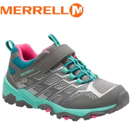 【MERRELL 美國 兒童MOAB FST LOW 健行鞋《灰藍》】休閒鞋/健行/運動鞋/ML57092