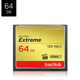 SanDisk 64GB Extreme CF CompactFlash 800X 記憶卡