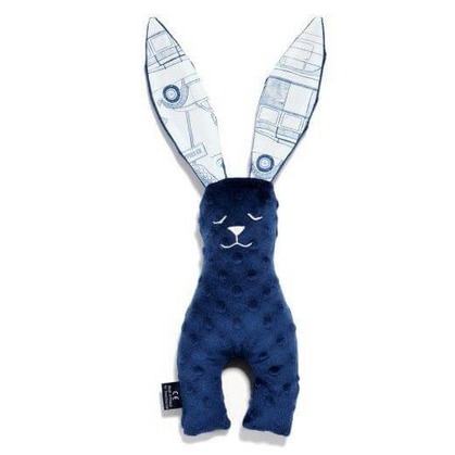 波蘭 La Millou Mr. bunny 安撫兔 23cm 海軍藍 Navy 新生兒禮 彌月禮 原裝麻布袋＊db小舖＊