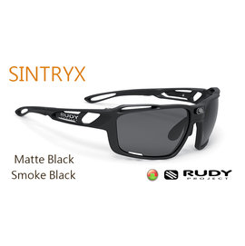『凹凸眼鏡』義大利 Rudy Project SINTRYX系列Black Matte /Smoke Black煙燻黑鏡片運動鏡~六期零利率