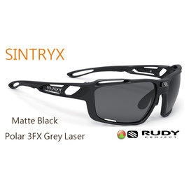 『凹凸眼鏡』義大利 Rudy Project Sintryx系列Black Matte / Polar3FX Grey Laser三倍偏光水銀鍍膜鏡片運動眼鏡~六期零利率