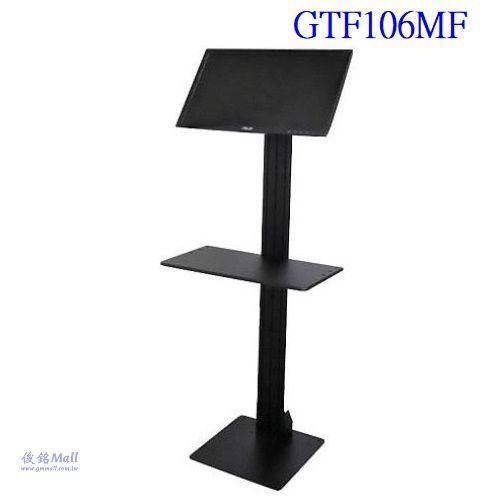 GTF106MF 適用13~27吋移動式液晶螢幕導覽架,螢幕可做360度旋轉,可上下調整高度,支架可0-90度傾斜,台灣製品,有現貨,(可經銷/批發/零售)