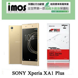 【愛瘋潮】Sony Xperia XA1 Plus / XA1+ iMOS 3SAS 防潑水 防指紋 疏油疏水 螢幕保護