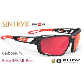 『凹凸眼鏡』義大利 Rudy Project Sintryx系列Carbonium/ Polar3FX HDR ML Red三倍偏光水銀鍍膜鏡片運動眼鏡~六期零利率
