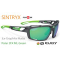 『凹凸眼鏡』義大利 Rudy Project Sintryx系列IceGraphiteMatt e/ Polar3FX HDR ML Green三倍偏光水銀鍍膜鏡片運動眼鏡~六期零利率