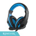 【Ronever】GX-9專業電競耳機麥克風-藍(MOE262)