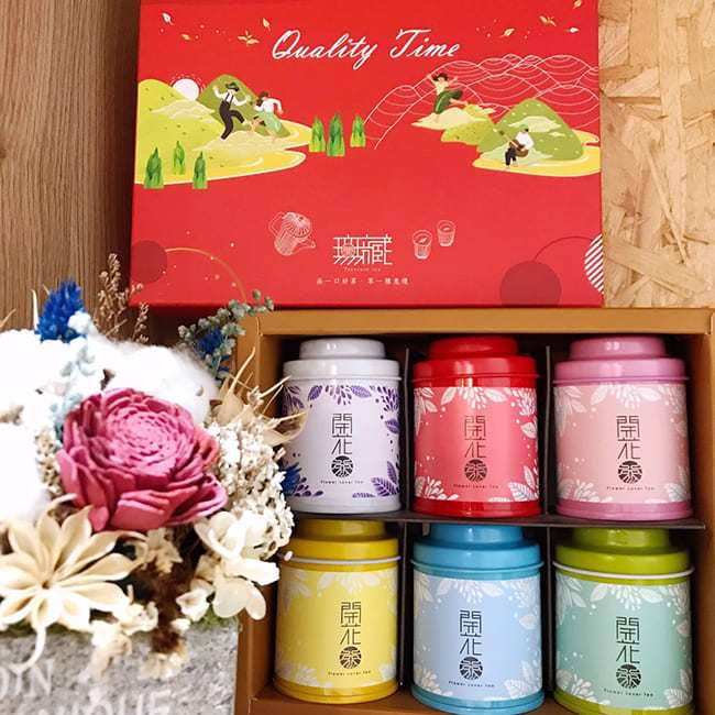 無藏嚴選】會開花的茶--開花茶6入罐裝精緻禮盒組- 無藏茗茶｜PChome商店街