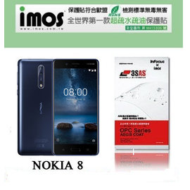 【愛瘋潮】NOKIA 8 iMOS 3SAS 防潑水 防指紋 疏油疏水 螢幕保護貼
