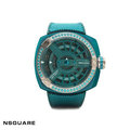 【NSQUARE】NICK甜美系列獨特三層方形設計腕錶-翡翠綠/G0369-N19.2/台灣總代理公司貨享兩年保固