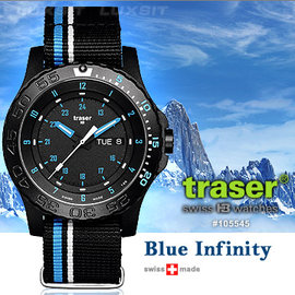 Traser Blue Infinity 軍錶 -#TR 105545【特價】