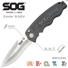 美國 SOG Zoom S30V折刀 -#SOG ZM1018-BX